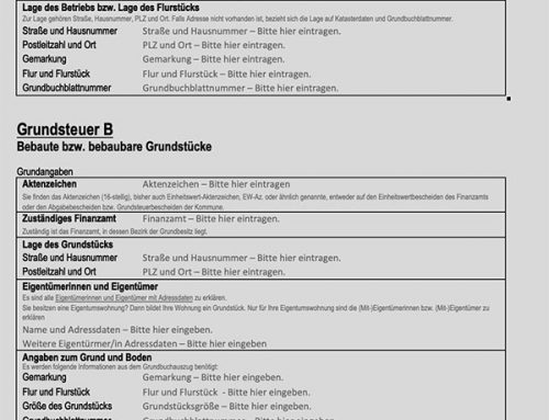 Die Grundsteuerreform in Hessen (mit Fragebogen für Sie)